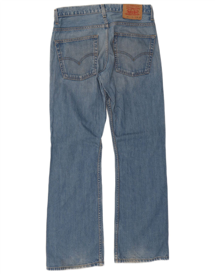 LEVI'S Mens 507 Bootcut Jeans W32 L32 Blue Cotton
