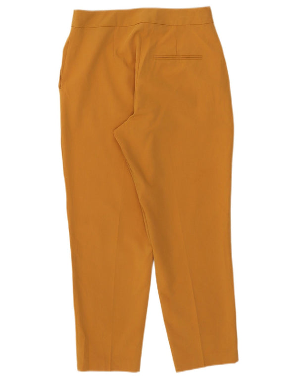 Topshop Womens Petite Slim Cropped Trousers UK 8 Small W27 L23 Yellow