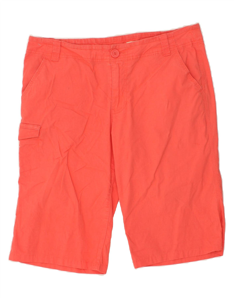 DKNY Womens Cargo Shorts US 14 XL W34  Red Cotton | Vintage Dkny | Thrift | Second-Hand Dkny | Used Clothing | Messina Hembry 