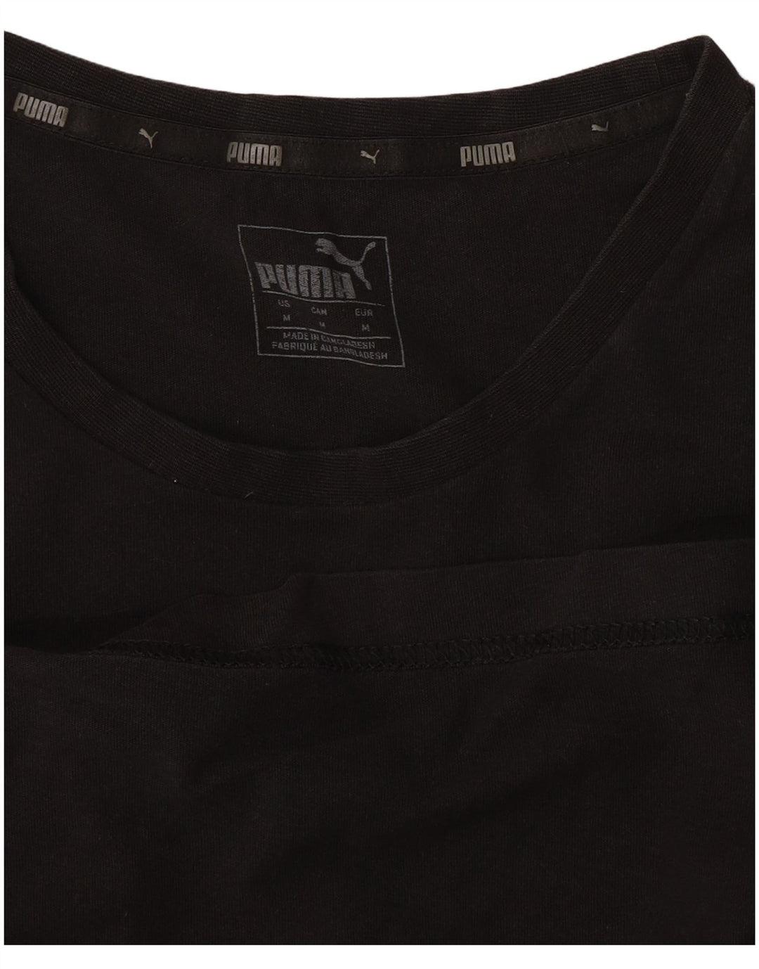 Puma Mens T-Shirt Top Medium Black