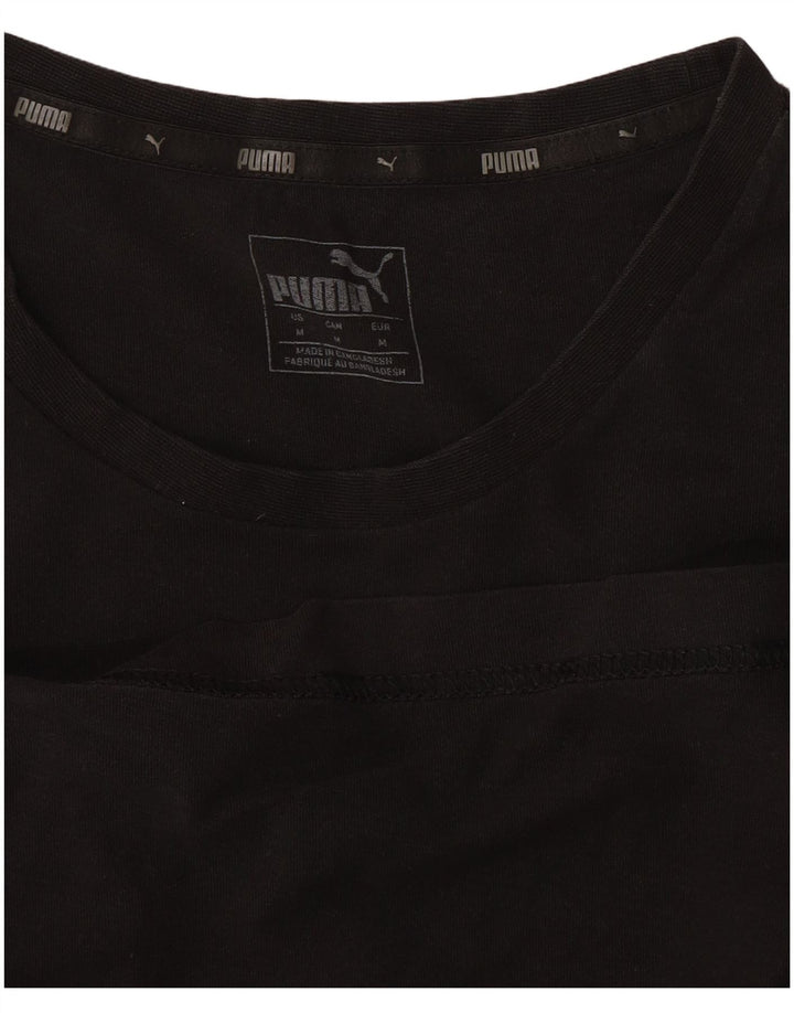 Puma Mens T-Shirt Top Medium Black