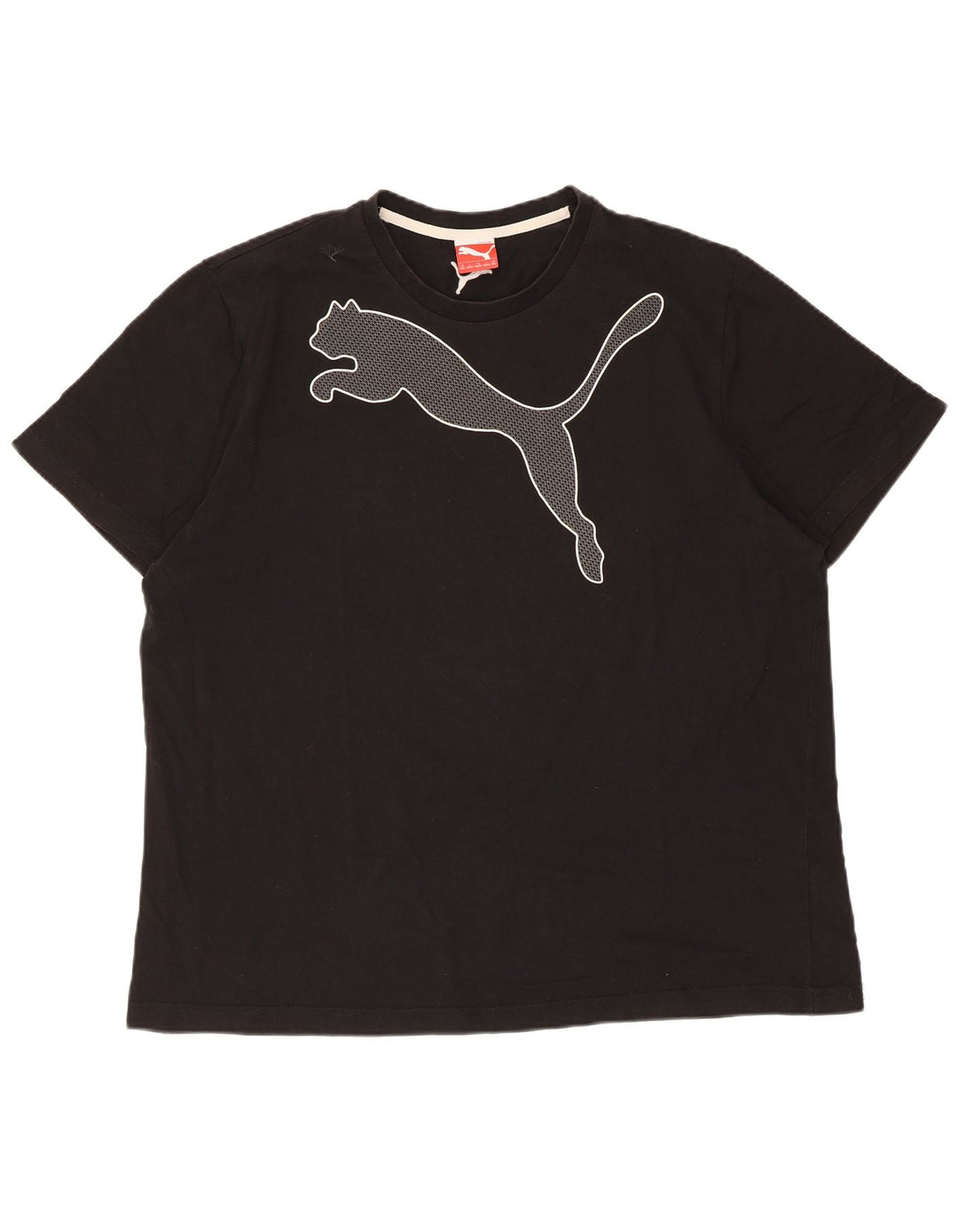 Puma Mens Graphic T-Shirt Top 2XL Black Cotton
