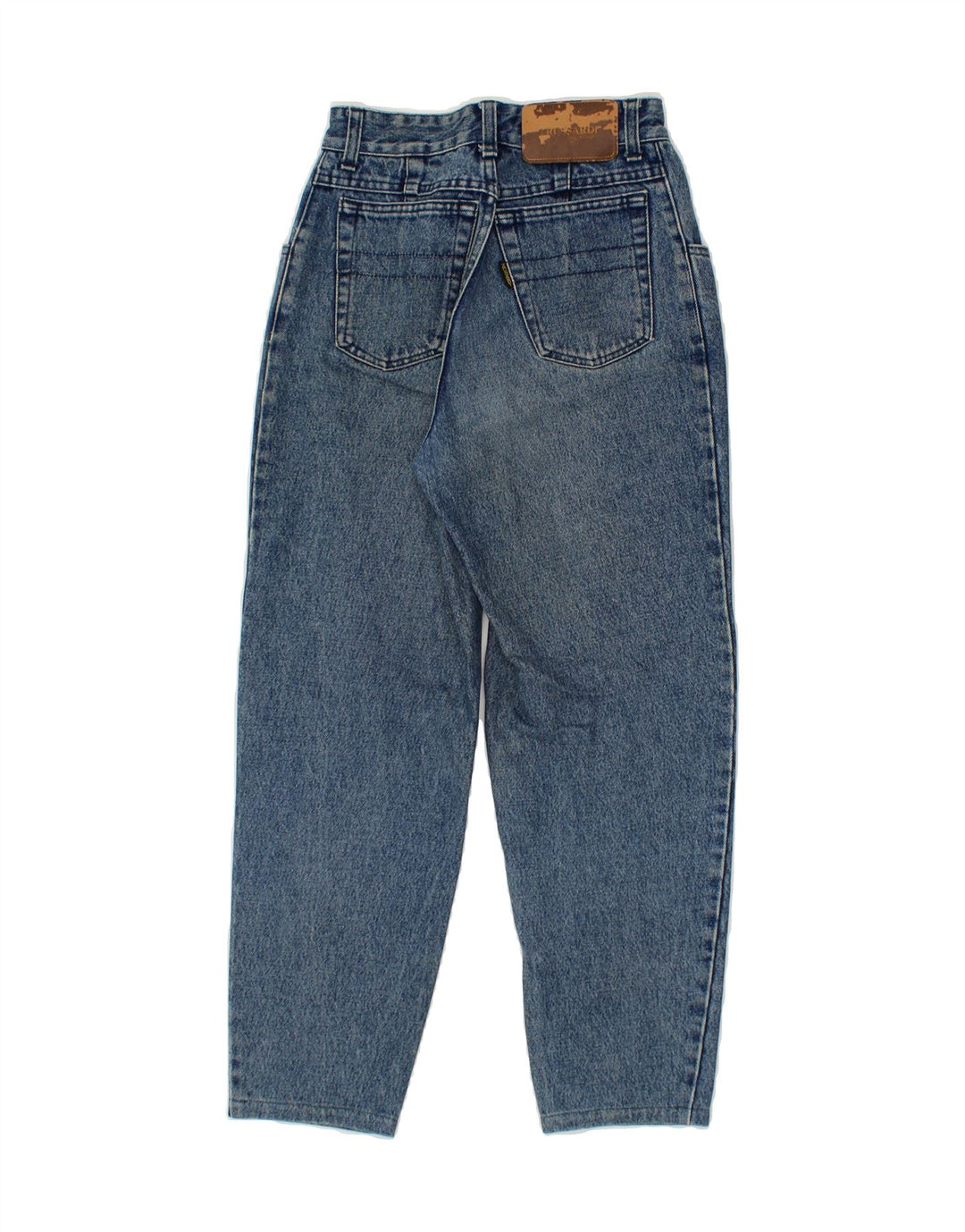 TRUSSARDI Womens Tapered Jeans W26 L25  Blue Cotton Vintage Trussardi and Second-Hand Trussardi from Messina Hembry 