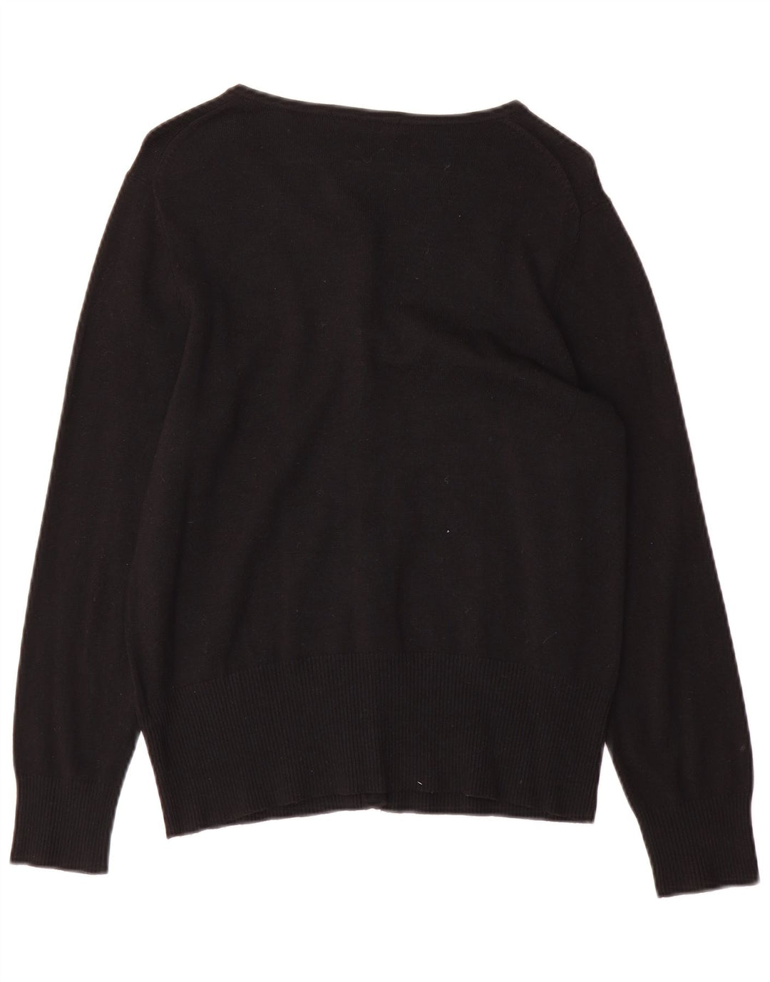 Marks & Spencer Womens Cardigan Sweater UK 16 Large Black Viscose