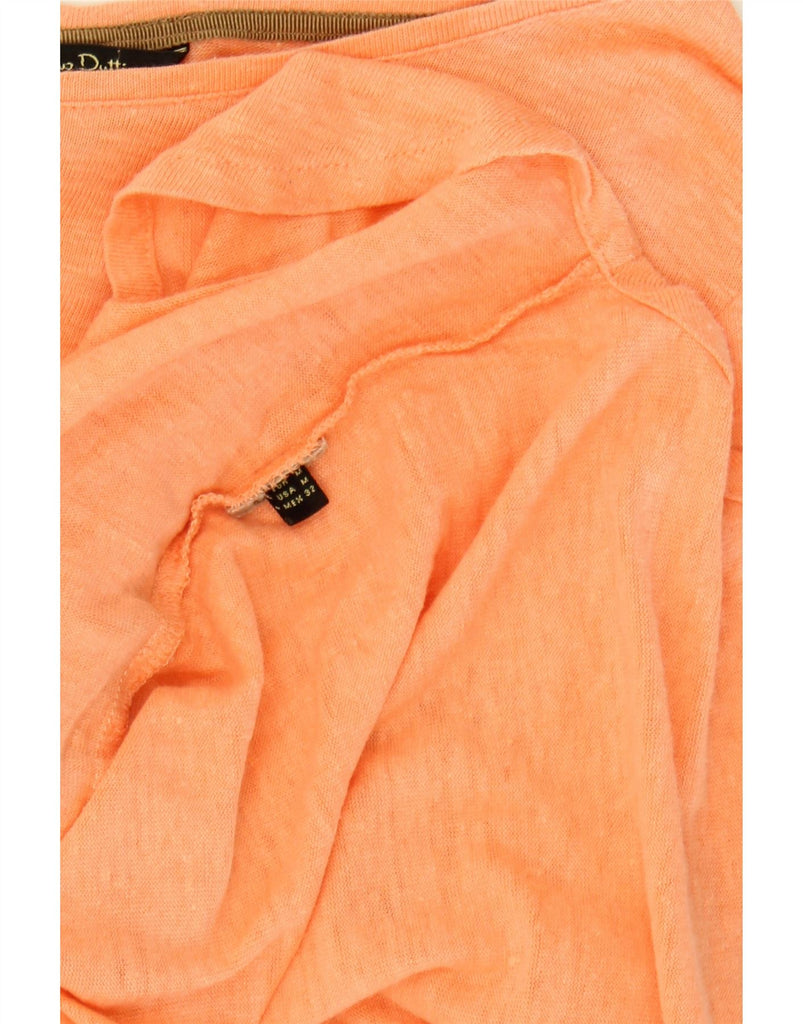 MASSIMO DUTTI Womens Cardigan Sweater UK 14 Medium Orange Vintage Massimo Dutti and Second-Hand Massimo Dutti from Messina Hembry 