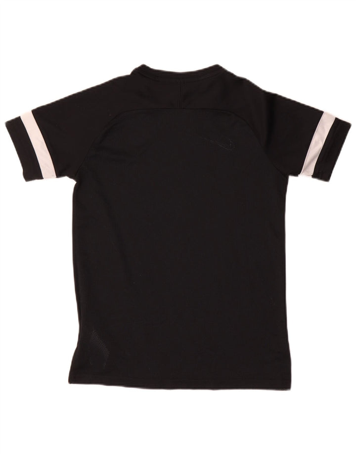 Nike Boys Dri Fit T-Shirt Top 12-13 Years Large Black Colourblock Polyester