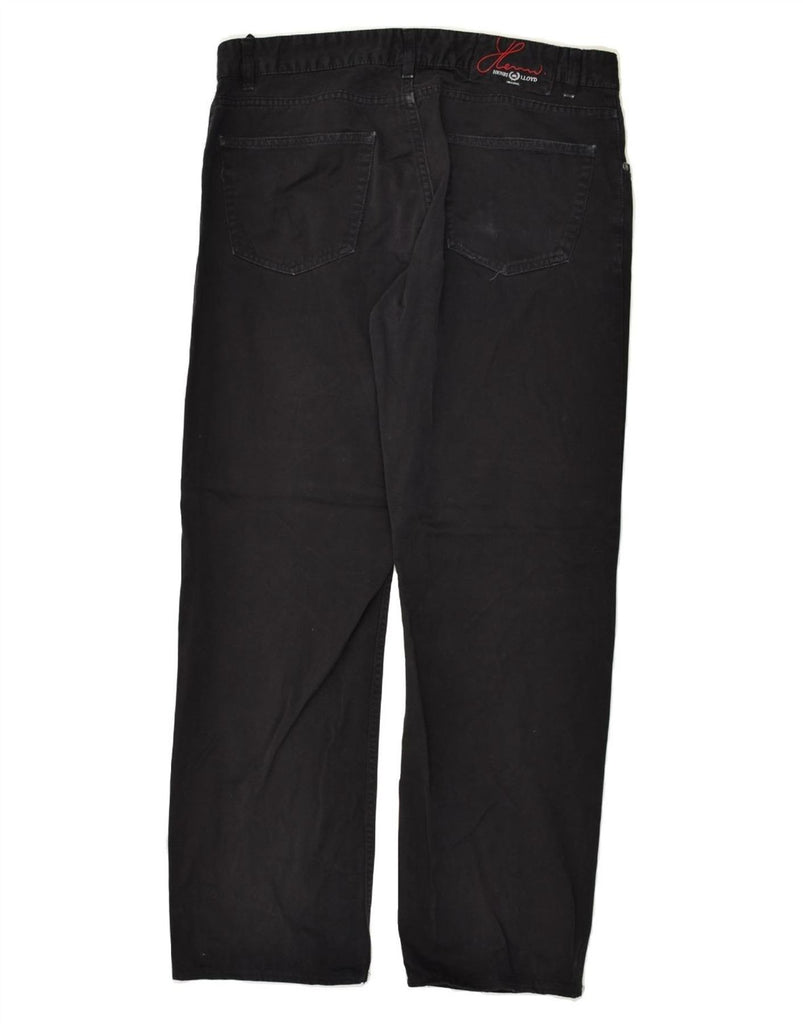 HENRI LLOYD Mens Straight Casual Trousers W33 L28 Black Cotton | Vintage Henri Lloyd | Thrift | Second-Hand Henri Lloyd | Used Clothing | Messina Hembry 