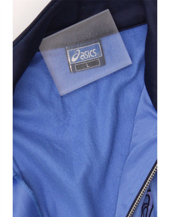 Asics Mens Tracksuit Top Jacket Large Blue