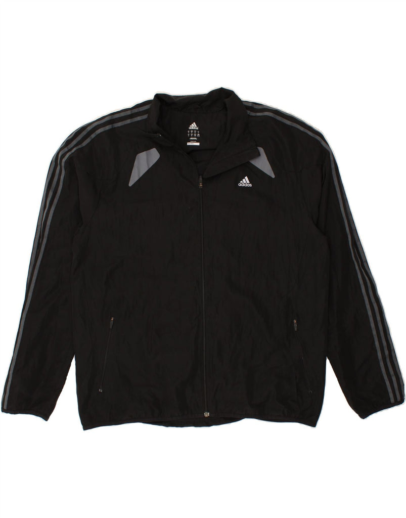 ADIDAS Mens Climacool Tracksuit Top Jacket XL Black Polyester Vintage Adidas and Second-Hand Adidas from Messina Hembry 