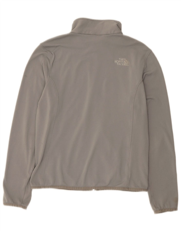 The North Face Womens Tracksuit Top Jacket UK 14 Medium Grey Polyester