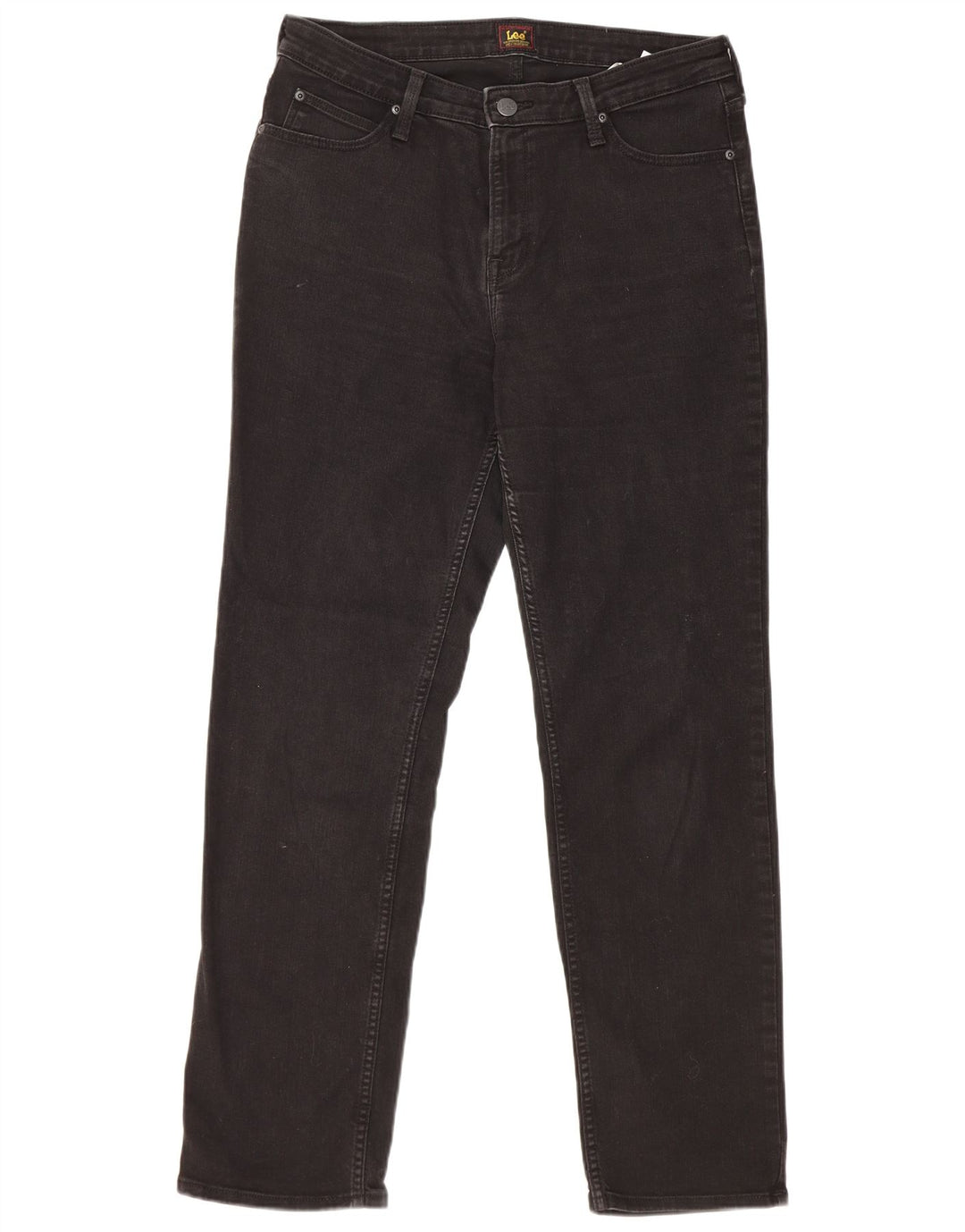 Lee Womens Marion Straight Jeans W32 L31 Black Cotton