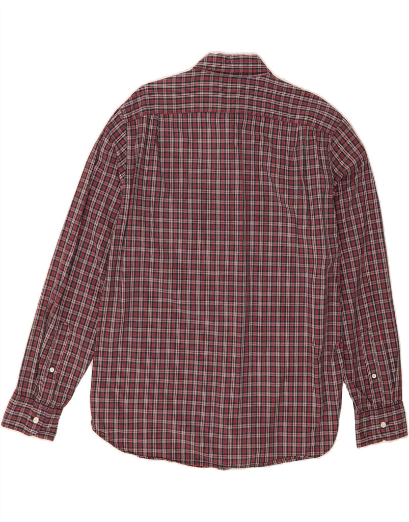 J. CREW Mens Flannel Shirt Large Red Check Cotton Vintage J. Crew and Second-Hand J. Crew from Messina Hembry 
