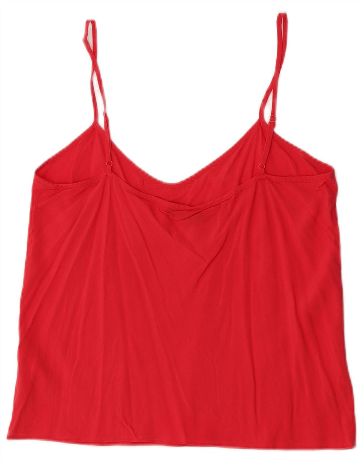 Max & Co. Womens Cami Top UK 10 Small Red Viscose