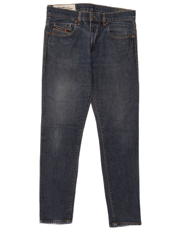 Diesel Mens Slim Jeans W32 L30 Navy Blue Lyocell