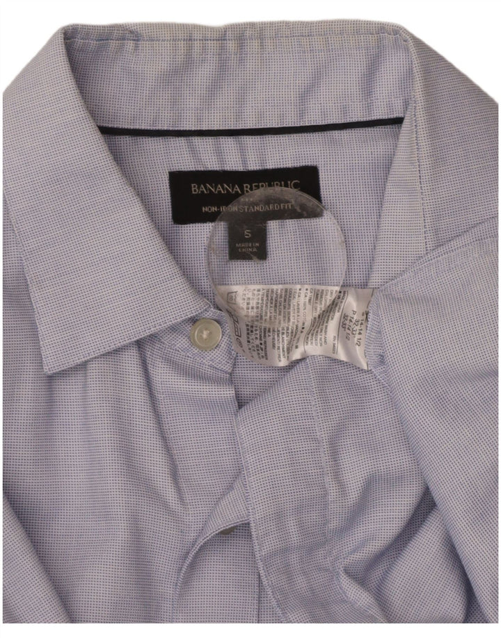 BANANA REPUBLIC Mens Standard Fit Shirt Small Blue Cotton