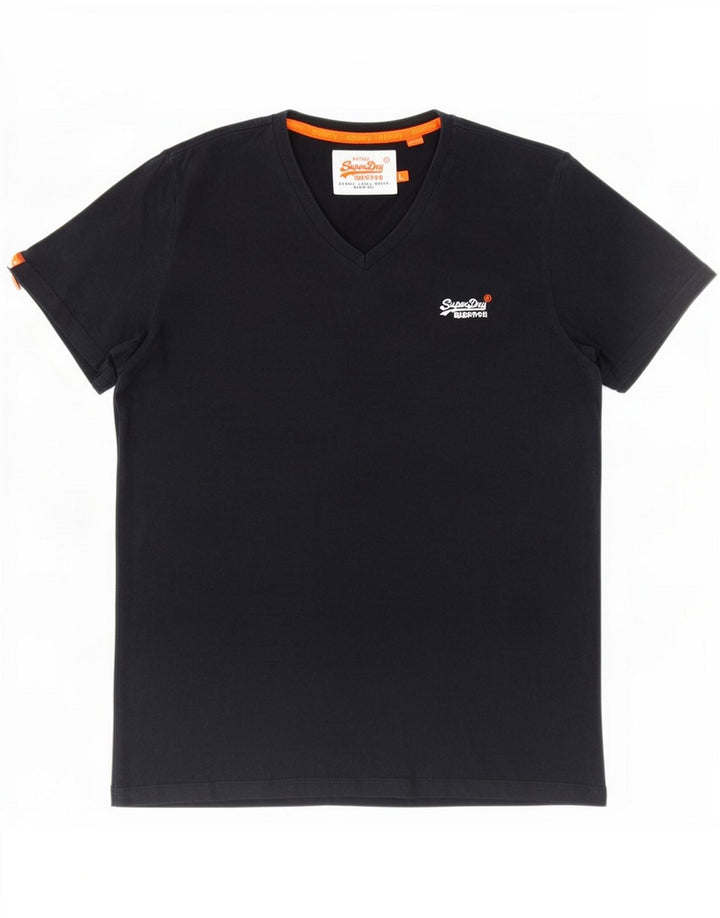 Superdry Mens T-Shirt Top Large Navy Blue