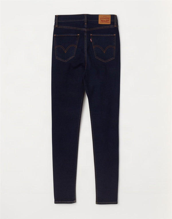 Levi's Womens Mile High Super Skinny Jeans W27 L32 Blue Cotton