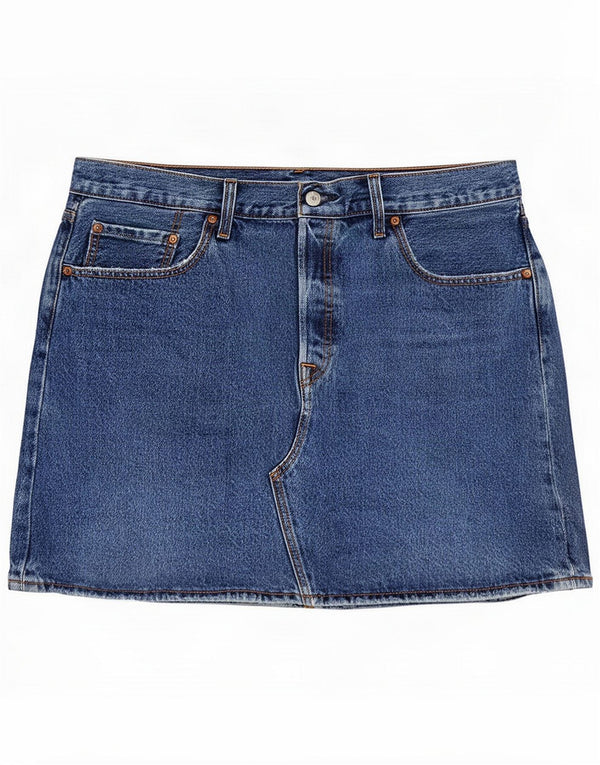 Levi's Womens Mini Denim Skirt Large W33 Blue Cotton