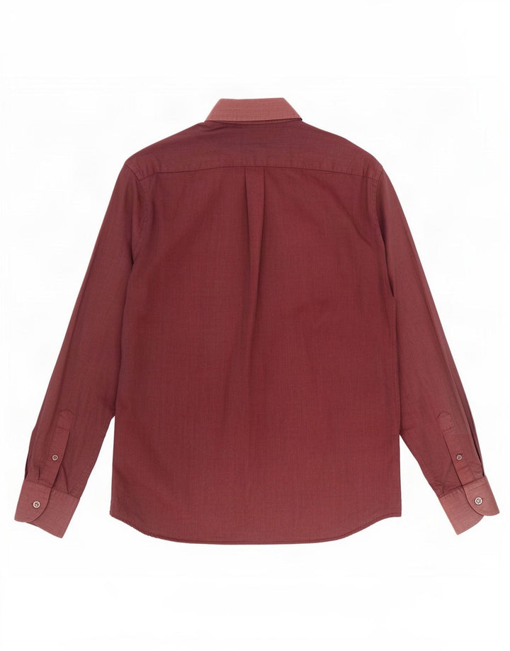 Harmont & Blaine Mens Shirt Medium Burgundy Cotton