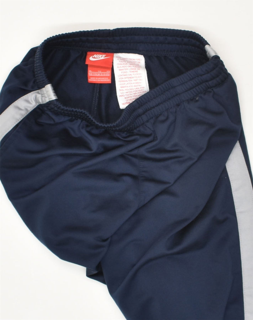 NIKE Boys Tracksuit Trousers 13-14 Years XL Navy Blue Polyester | Vintage Nike | Thrift | Second-Hand Nike | Used Clothing | Messina Hembry 