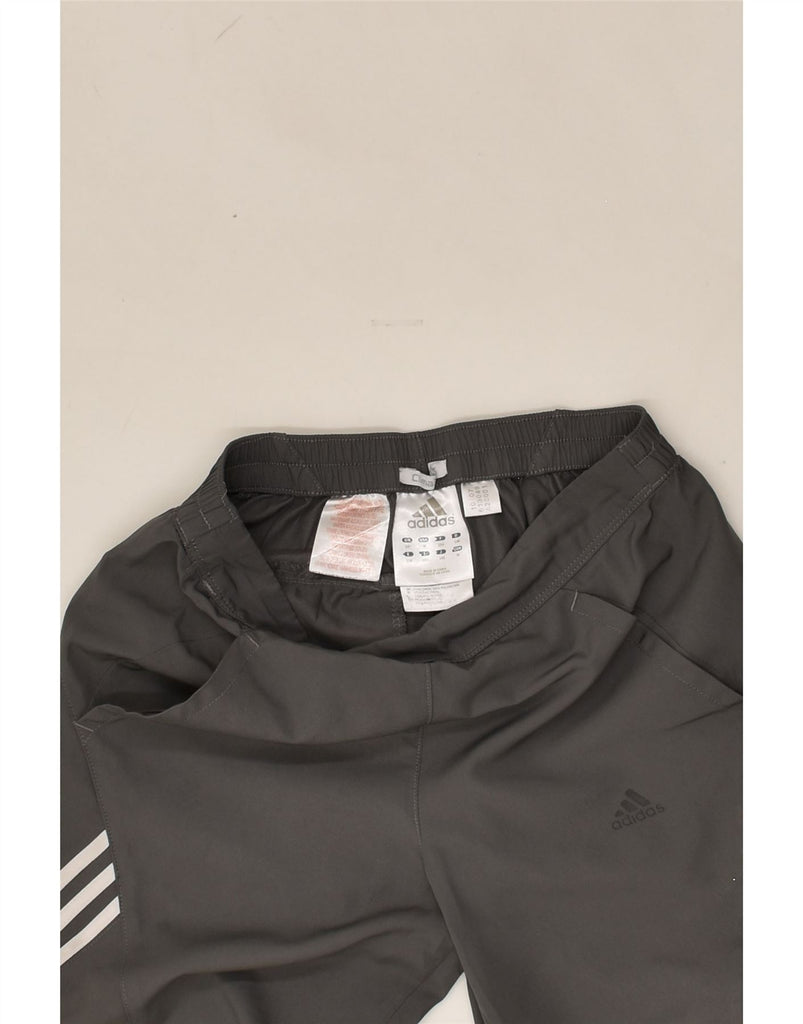 ADIDAS Boys Sport Shorts 9-10 Years Grey Polyester | Vintage Adidas | Thrift | Second-Hand Adidas | Used Clothing | Messina Hembry 