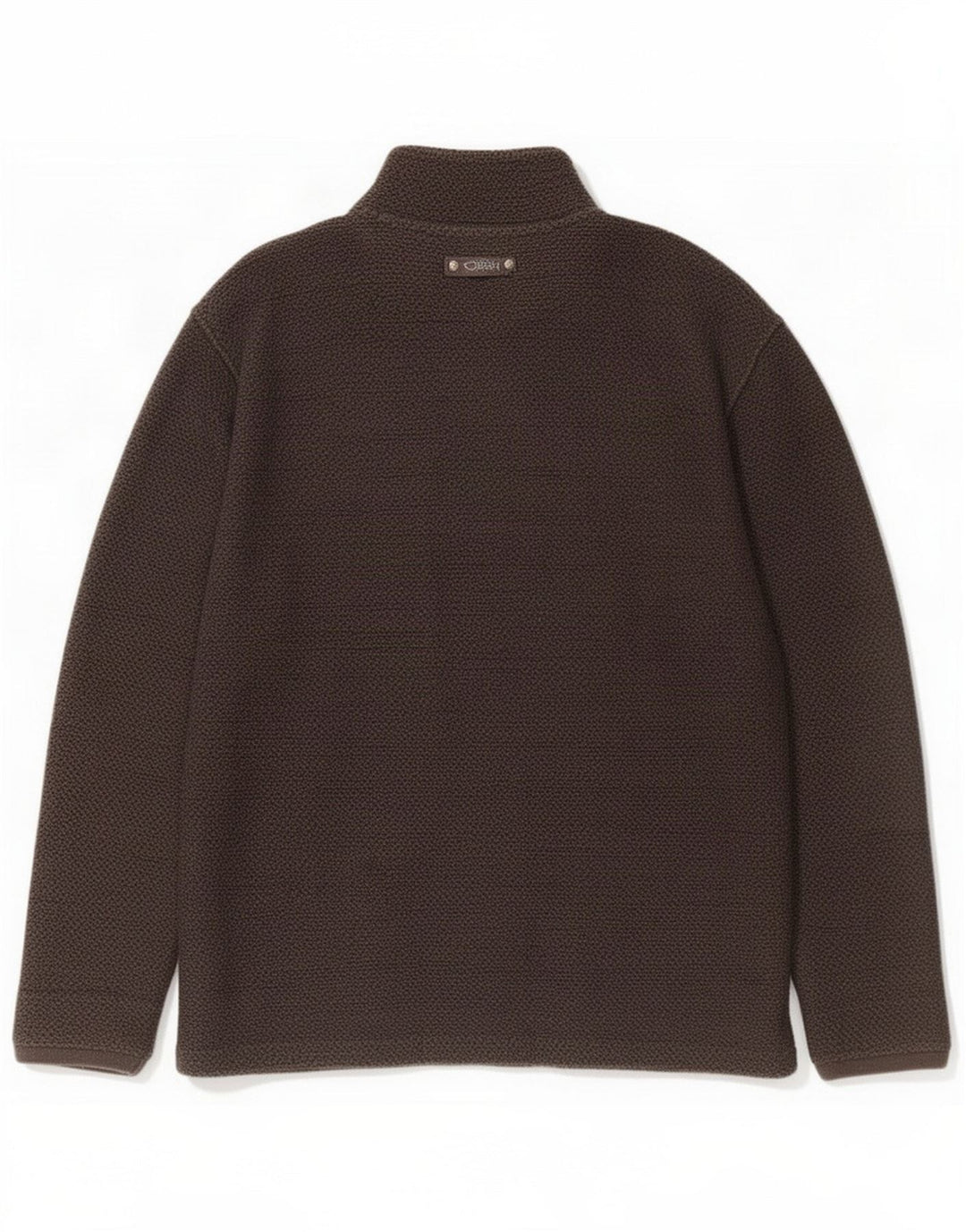 Weird Fish Mens Zip Neck Jumper Sweater Large Grey Cotton