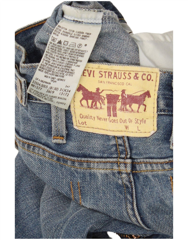 Levi's Mens 504 Straight Jeans W32 L34 Blue Cotton