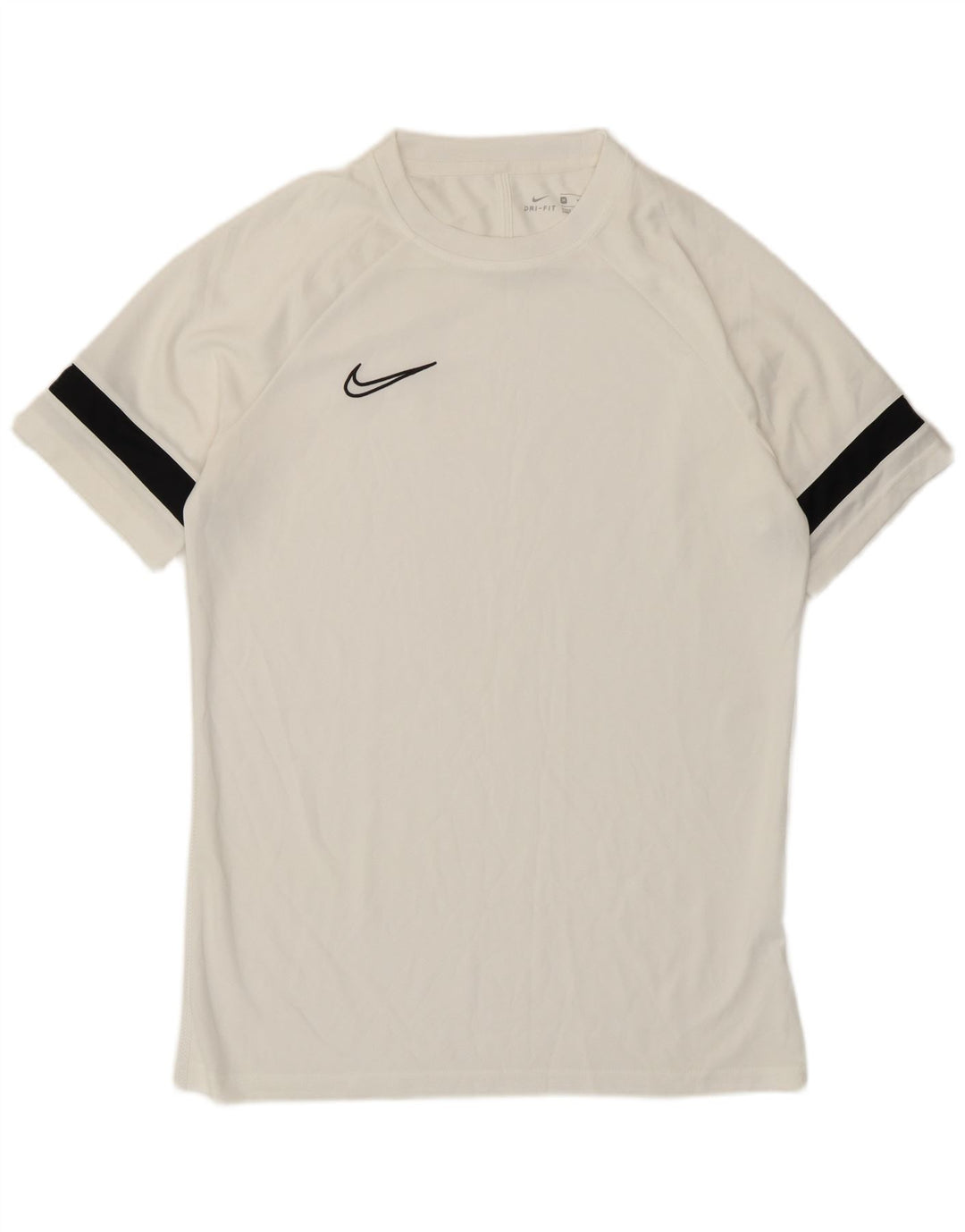 Nike Mens Dri Fit T-Shirt Top Medium White Colourblock Polyester