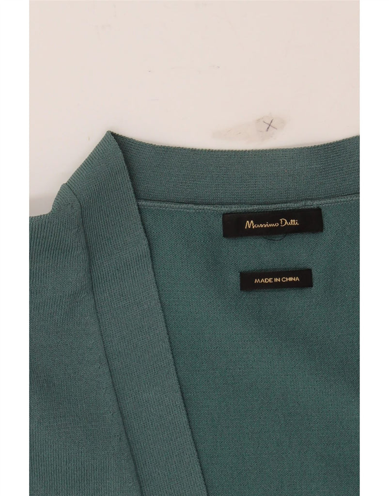 MASSIMO DUTTI Womens Longline Cardigan Sweater UK 18 XL Green Vintage Massimo Dutti and Second-Hand Massimo Dutti from Messina Hembry 