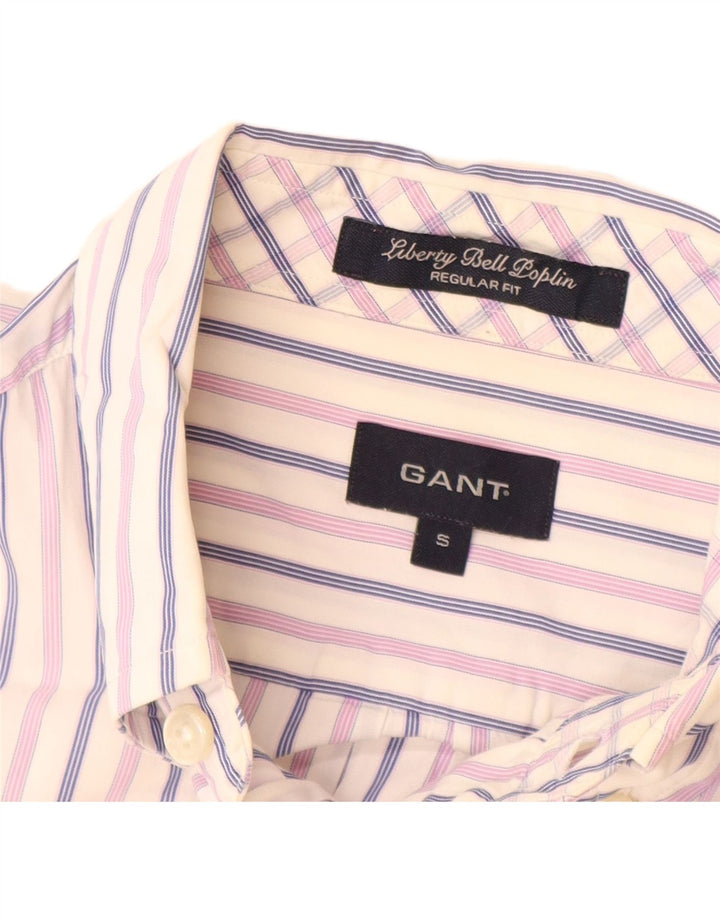 GANT Mens Regular Fit Shirt Small White Striped Cotton
