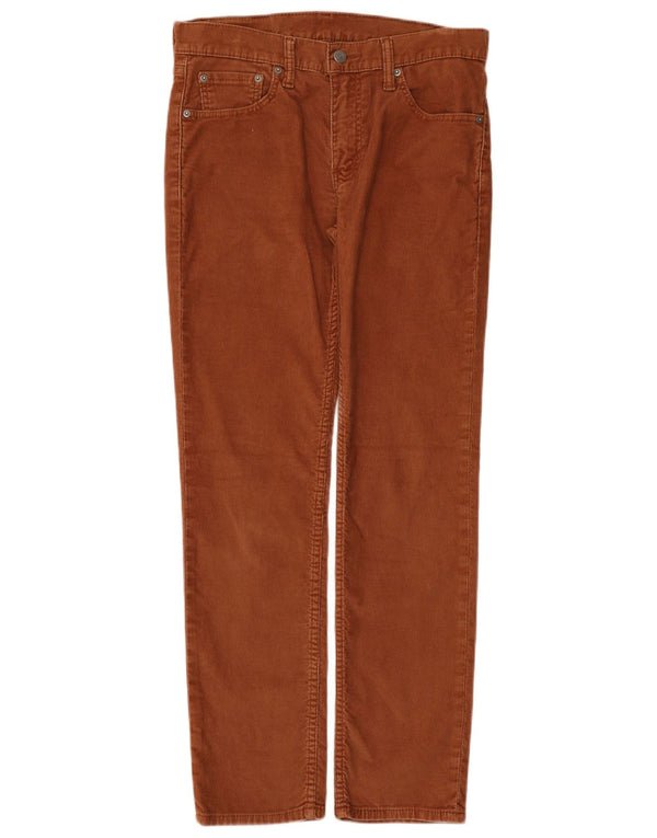 Levi's Mens 511 Slim Corduroy Trousers W30 L30 Brown Cotton