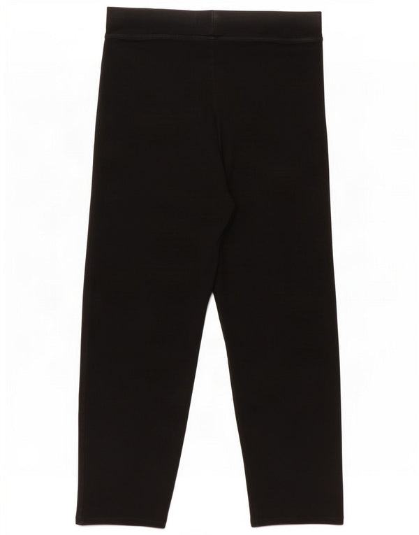 Marks & Spencer Womens Tracksuit Trousers UK 12 Medium Black Cotton