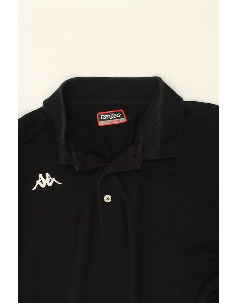 KAPPA Mens Polo Shirt XL Black | Vintage Kappa | Thrift | Second-Hand Kappa | Used Clothing | Messina Hembry 