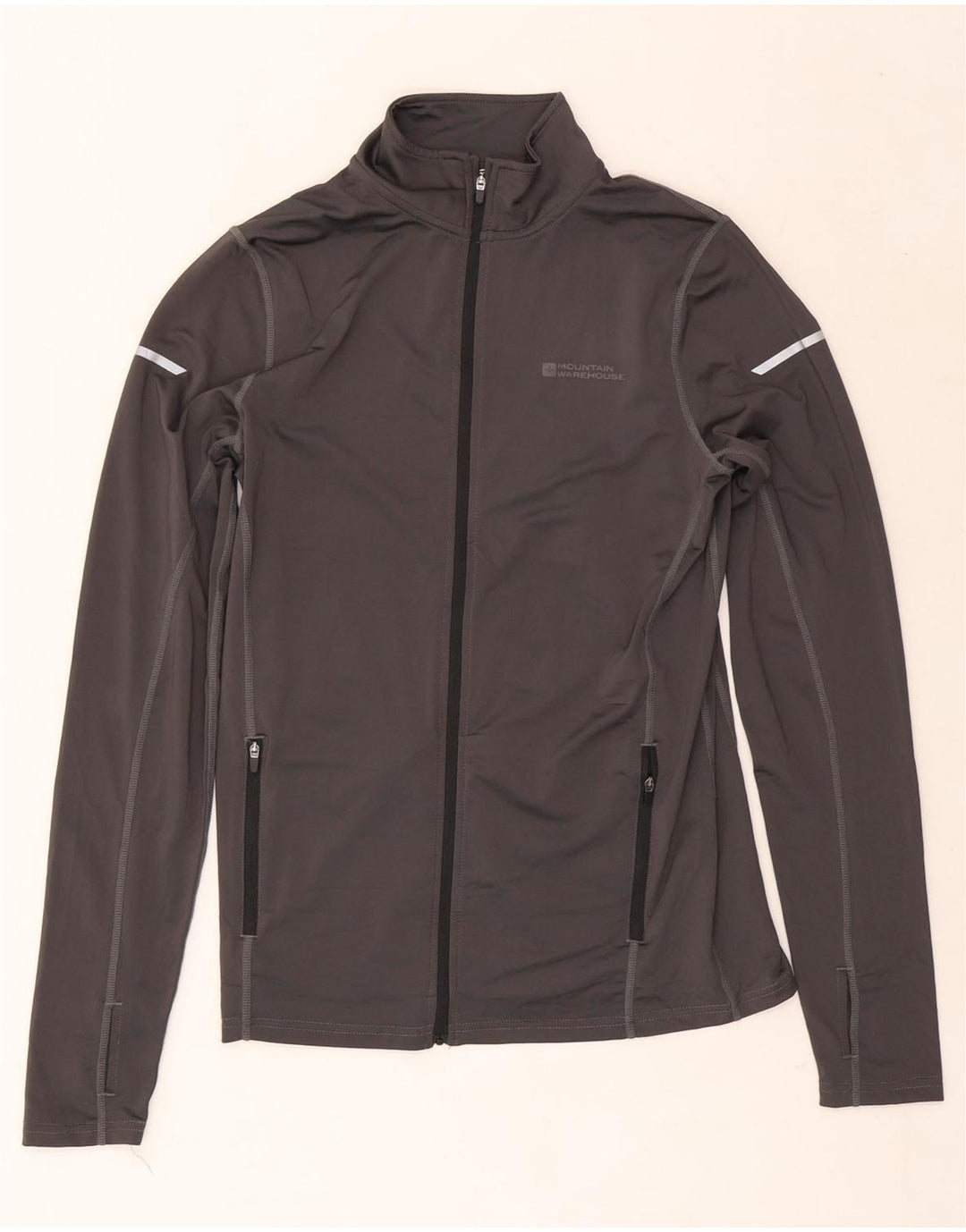 Mountain Warehouse Mens Tracksuit Top Jacket Small Grey Polyester