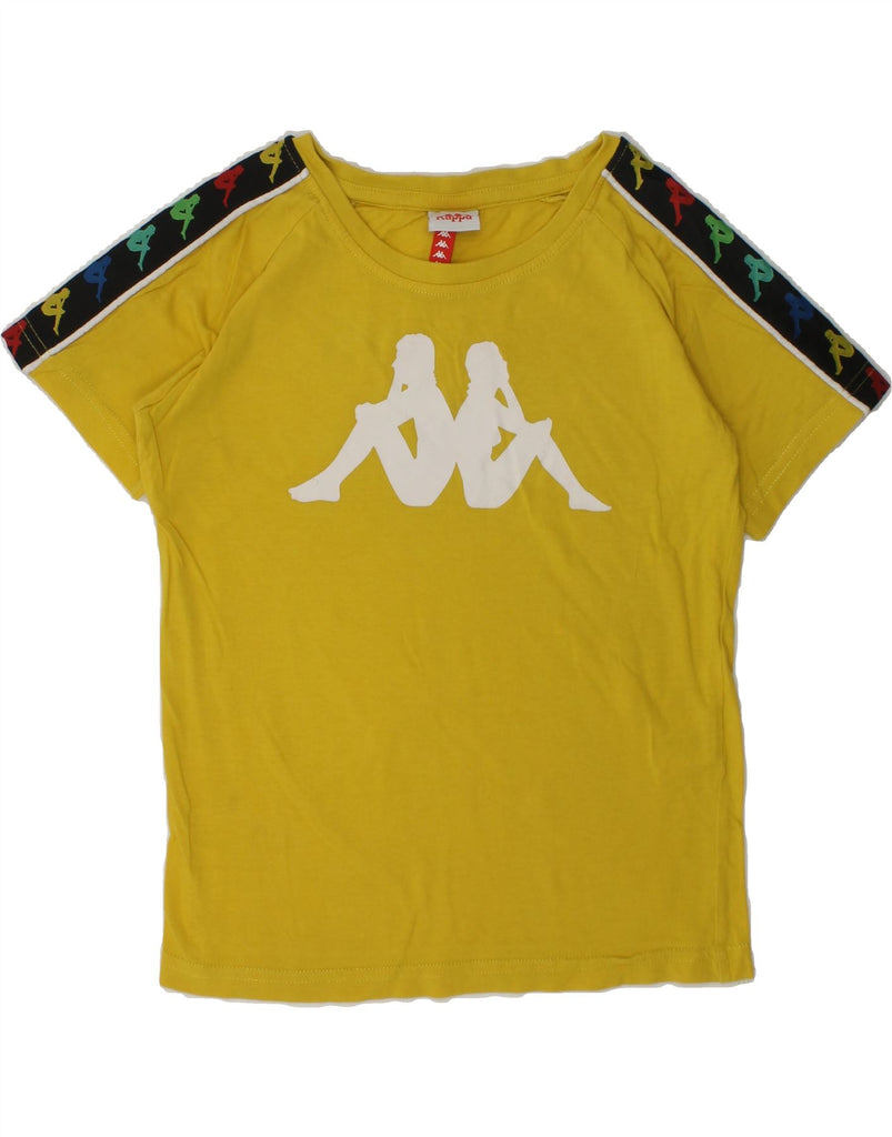 KAPPA Boys Graphic T-Shirt Top 7-8 Years Green Cotton | Vintage Kappa | Thrift | Second-Hand Kappa | Used Clothing | Messina Hembry 