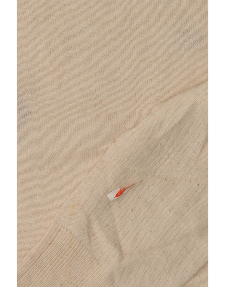 Marks & Spencer Womens Crew Neck Jumper Sweater UK 14 Medium White