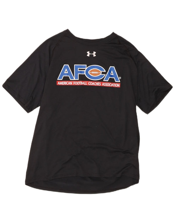 Under Armour Mens Heat Gear Graphic T-Shirt Top XL Black