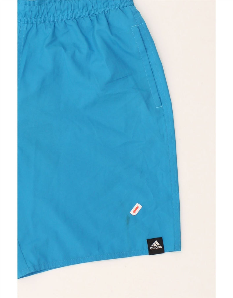 ADIDAS Mens Sport Shorts Medium Blue Polyester | Vintage Adidas | Thrift | Second-Hand Adidas | Used Clothing | Messina Hembry 