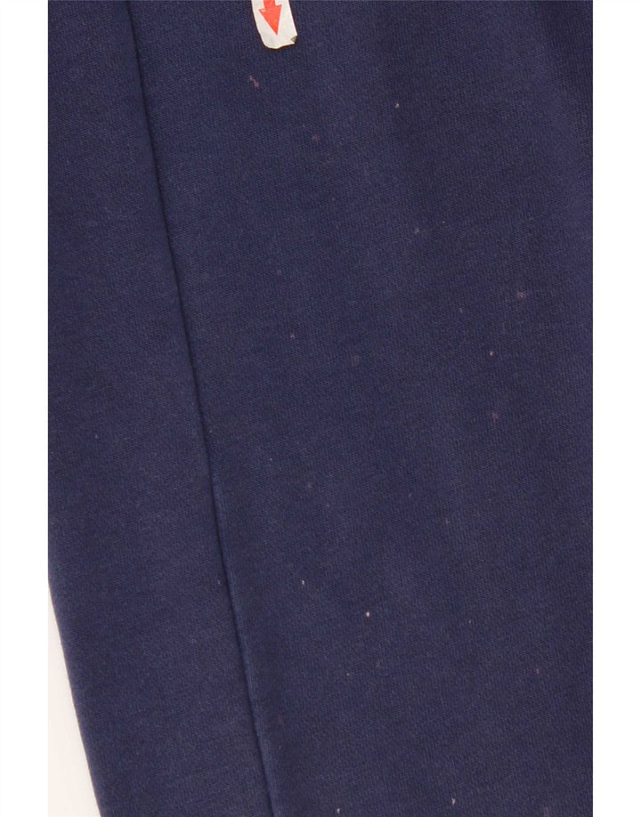 Nike Mens Graphic Tracksuit Trousers Small Navy Blue Cotton
