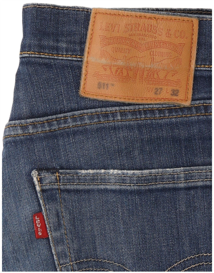 Levi's Mens 511 Slim Jeans W27 L32 Blue Cotton