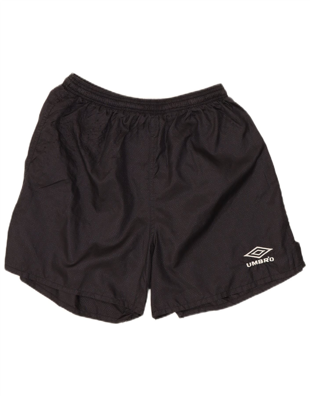 UMBRO Womens Sport Shorts UK 12 Medium Black Argyle/Diamond Nylon