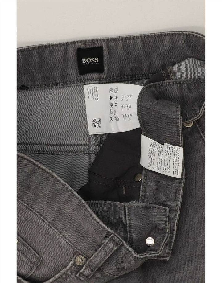 Hugo Boss Mens Slim Jeans W30 L32 Grey Cotton