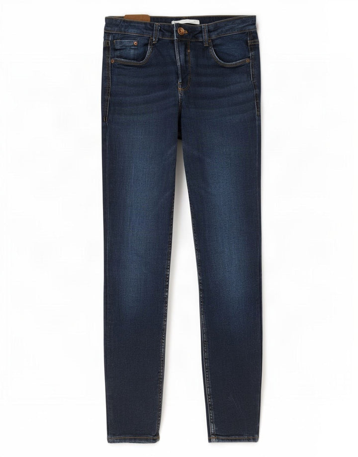 Zara Womens Slim Jeans W28 L28 Navy Blue