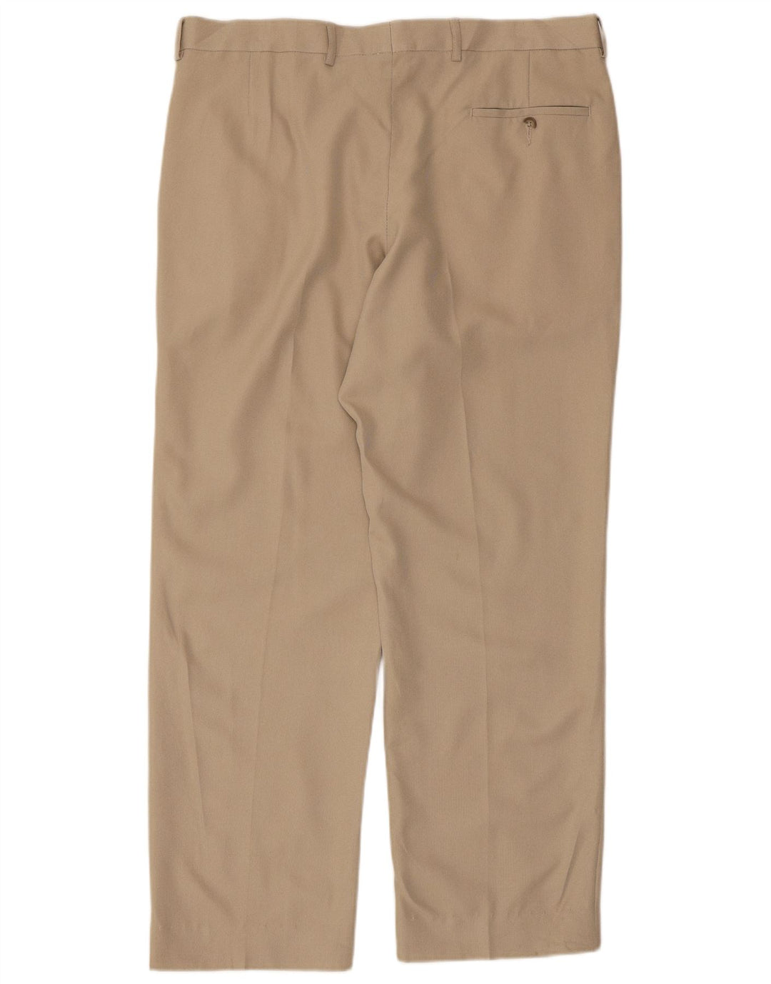 Marks & Spencer Mens Straight Suit Trousers W34 L31 Beige