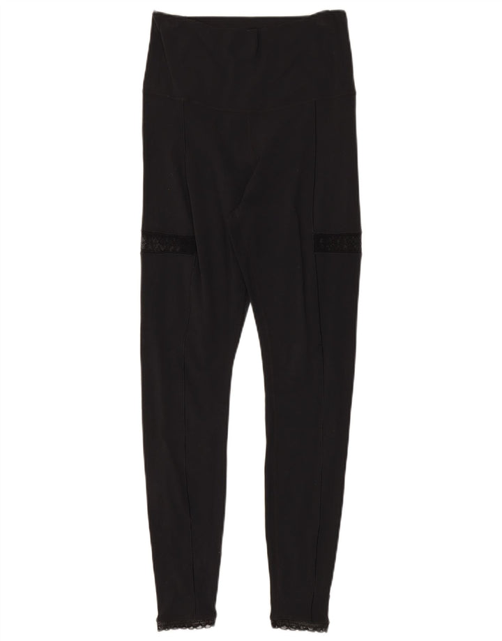 Nike Womens Dri Fit Leggings UK 14 Medium Black Nylon