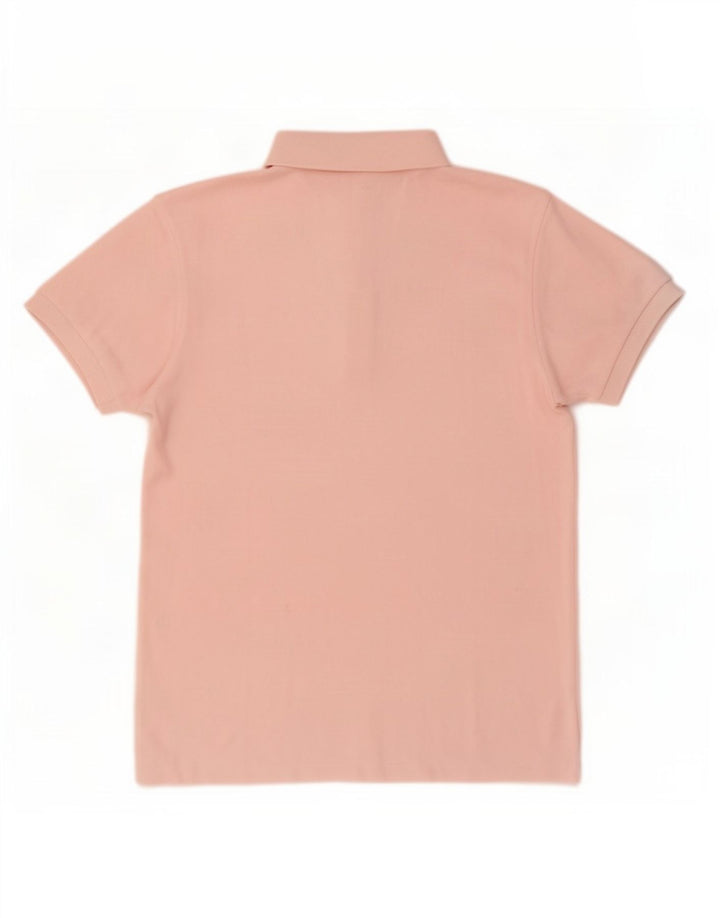 Lacoste Womens Polo Shirt Size 38 Medium Pink Cotton