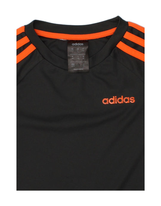 未使用 00s adidas vtg ボタンダウン シャツ CLIMALITE ADIDAS Boys Climalite T-Shirt Top 7-8 Years Grey Polyester