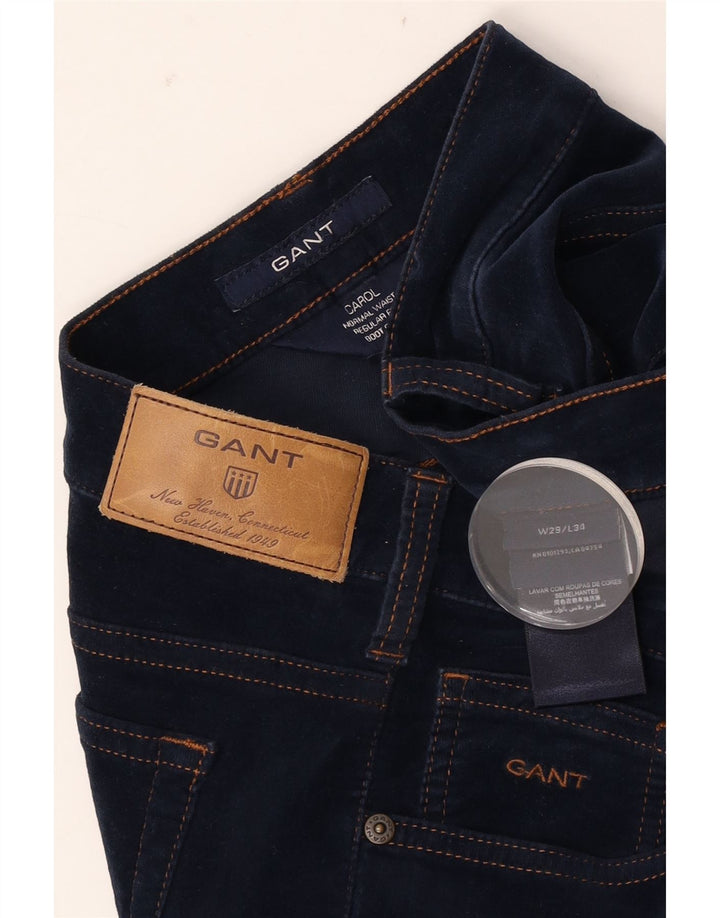 Gant Womens Carol Regular Fit Bootcut Jeans W29 L28 Navy Blue Cotton