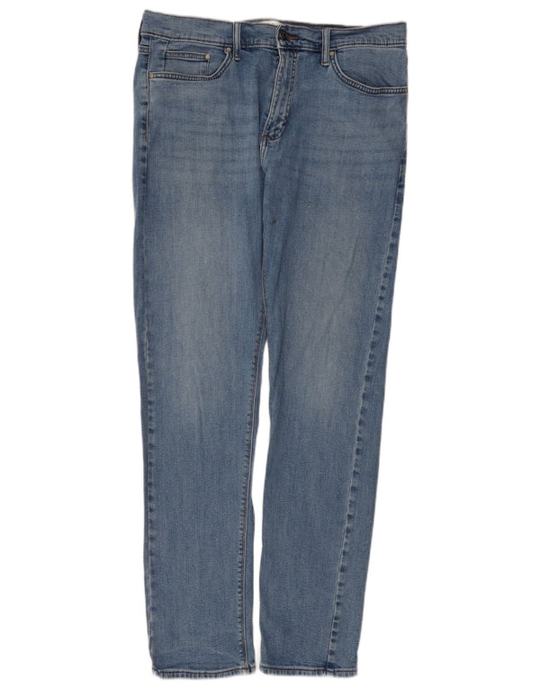 Marks & Spencer Mens Slim Jeans W34 L33 Blue Cotton