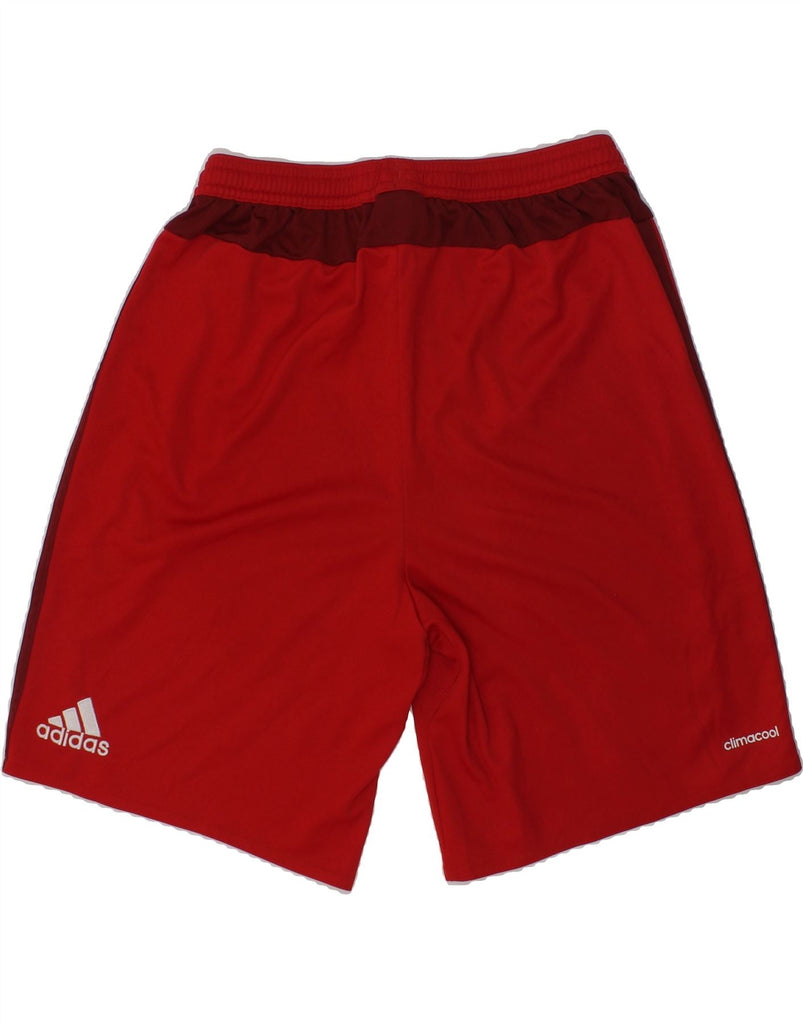 ADIDAS Boys Climacool Sport Shorts 13-14 Years Red Polyester | Vintage Adidas | Thrift | Second-Hand Adidas | Used Clothing | Messina Hembry 